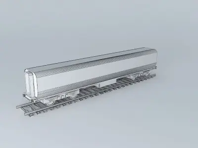 Eco Rail Track 1st Class Carriage Dummy Old Steam Days Free 3D model