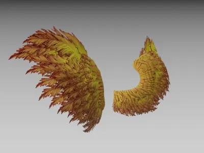 Phoenix wings - Alas Fenix 3D Low-poly 3D model