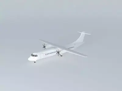 Template Aerospatiale Aeritalia ATR 72 500 Gear Down 3D model