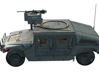 Humvee Low-poly 3D model