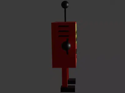 Retro Stylized Low Poly Robot   RPG PACK -4 Characters Low-poly 3D model