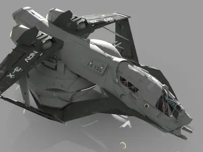 Spaceship 3D model 20