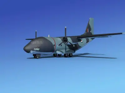 Alenia C-27A Spartan RAF 3D model