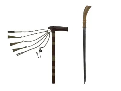 Si Euli Knife Low-poly 3D model