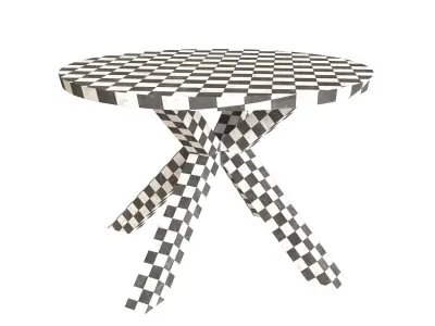 Oak Wood Table Free 3D model