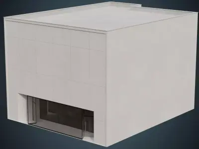 Building 9A Low-poly 3D model