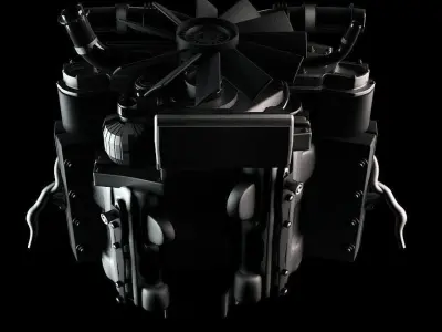 Car Engine 3D model shop