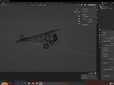 toy airplane  3D model