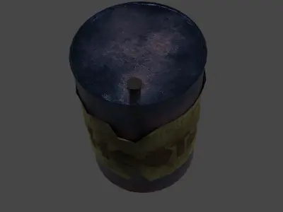 Oil Barrel Free low-poly 3D model