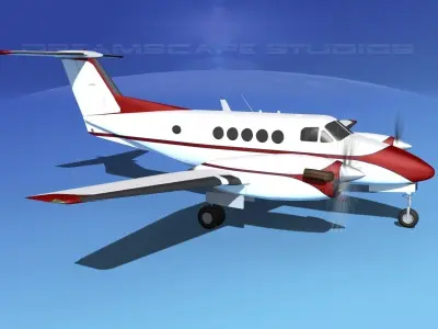 Beechcraft B200 GT King Air V10 3D model