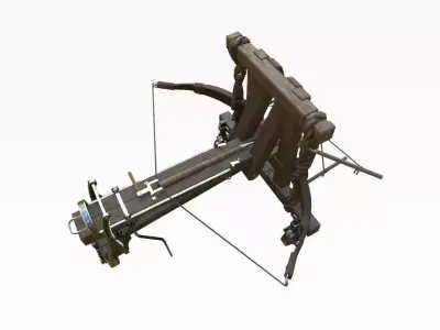 Roman Arrow Ballista -Ancient Archer Low-poly 3D model