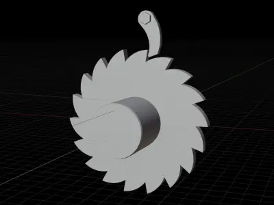 Ratchet drive for intermittent rotary motion 3D model