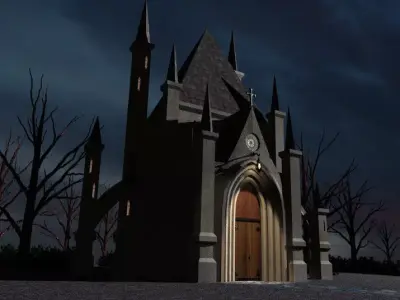 Gothic Church 3D model