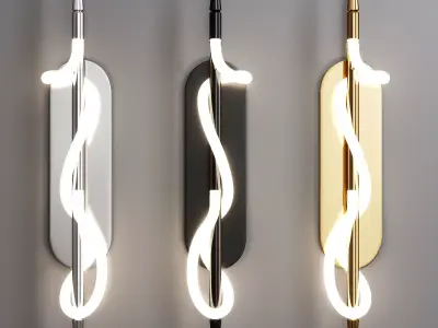 Maya Sconce By Luke Lamp Co Free low-poly 3D model