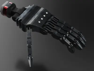 hand robotic scifi part vol3 3D model