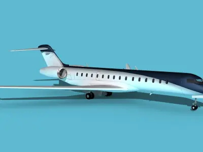 Bombardier Global 7000 V07 3D model
