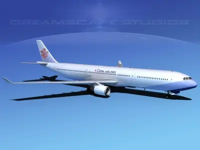 Airbus A330-300 China Airlines 3D model