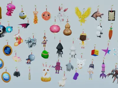 Accessory PendantTail 51 unit 3D model