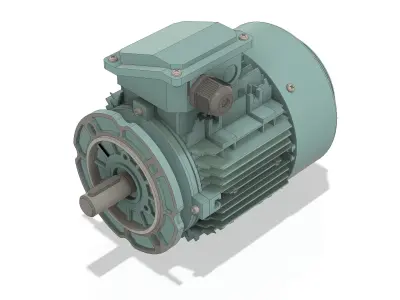 3 Phase AC induction motors - Frame size 90S 3D model