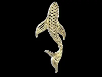 Fusion Fish Jewel 3D print model