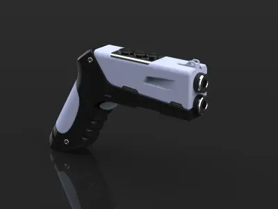 Sci-fi Futuristic Gun 3D Concept model 1 3D model