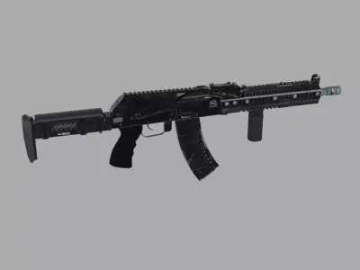AK-105 rifle 3D model