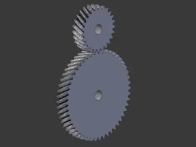 helical gears 3D model
