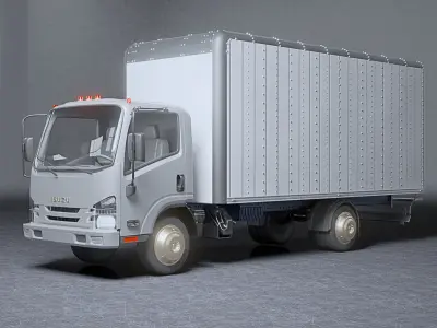 ISUZU Truck Rigged 3D model