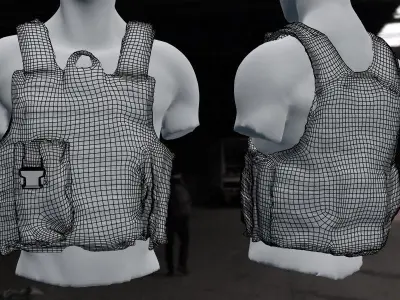 SOLDIER Bulletproof Vest 03 3D model