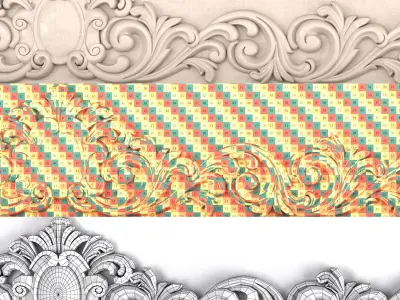 Classic facade element 3D model