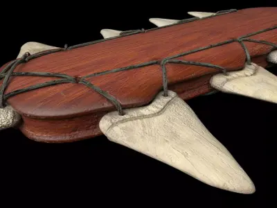 Hawaii warior weapon 3D model