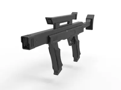 Security blaster rifle from the movie Lost in space 1998 3D model