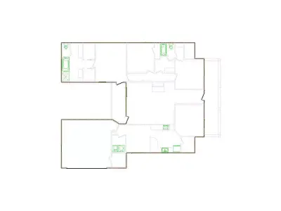 Simple Exterior Sketch by Interior - 2501-3000 SF - Xactimate 3D model