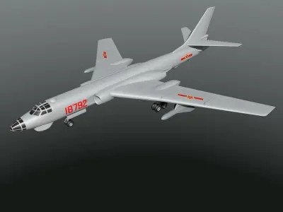 Chinese Air Force Xian H-6 3D model