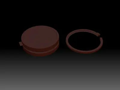 Pill box Free 3D model