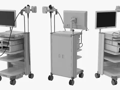 Fujifilm Electronic Video Endoscope System 3D model