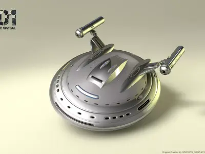SpaceCraft star trek ship 3D model