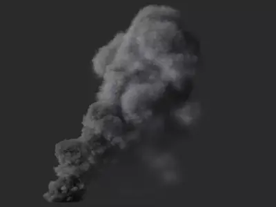 3D High Res Smoke Animation 3D model