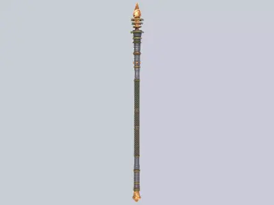 Slayer scepter Low-poly 3D model