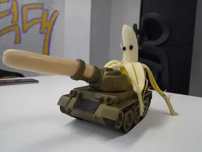 Italian brainrot Bambini Tankini Banana Yeldini Pierdolini  3D model