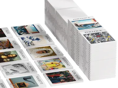 050 Decorative books set 09 Basic Art Series PART 04 3D model