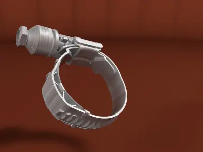 Worm drive clamp 3D model