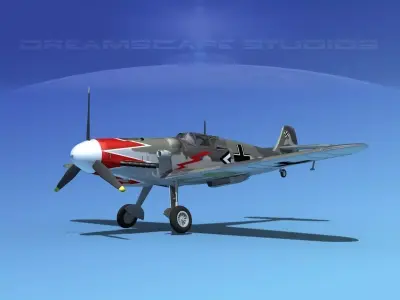 Messerschmitt BF-109 V14 3D model