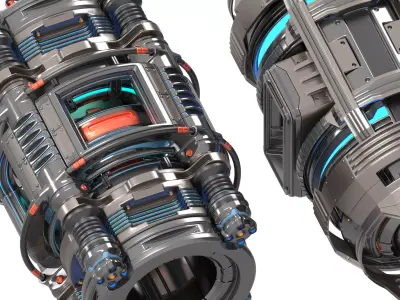 engine Low-poly 3D model