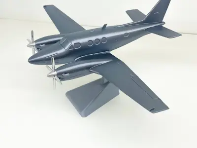 King Air C90 ready to 3D printing 3D print model
