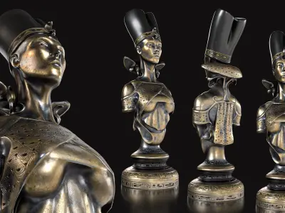 Egyptian Sculptures 3D model