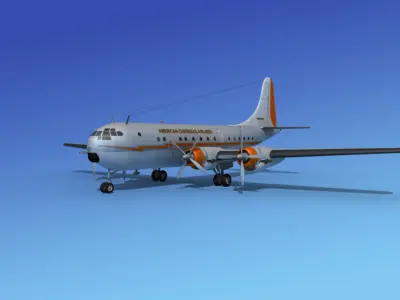 Boeing 377 American Overseas 3D model