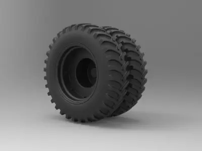 Rear wheel from Gigahorse 3D model
