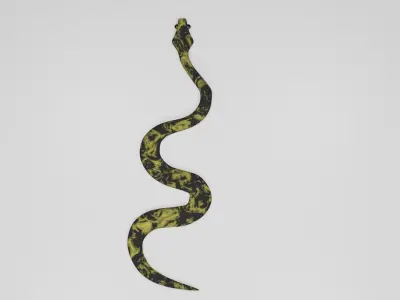 Snake Free low-poly 3D model
