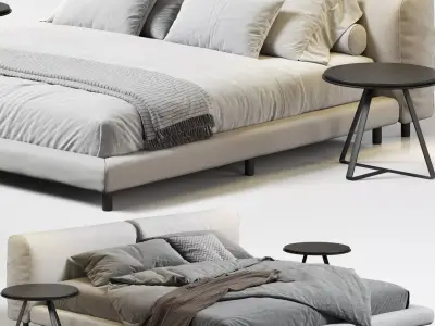 Living Divani Softwall Bed 3D model